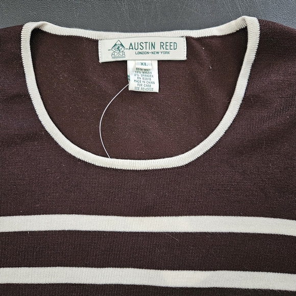 NWT - Silk Blend Stretch Chocolate Austin Reed Jersey - Size XL - Picture 5 of 8